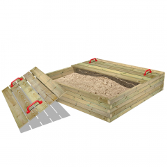 BuddyBox Arenero con tapa 160x160x36 cm  850005