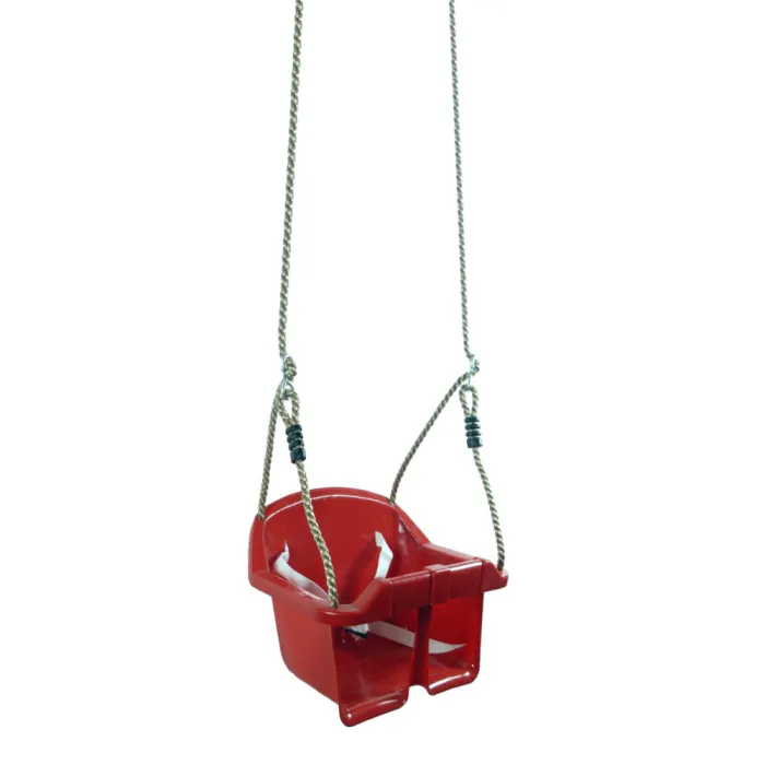 Columpio De Goma Para Bebé Con Cadena De 3 M - Hasta 36 Meses, Asiento Con Inserto De Aluminio, Medidas 43x28x25 Cm, Seguro Para Jardín